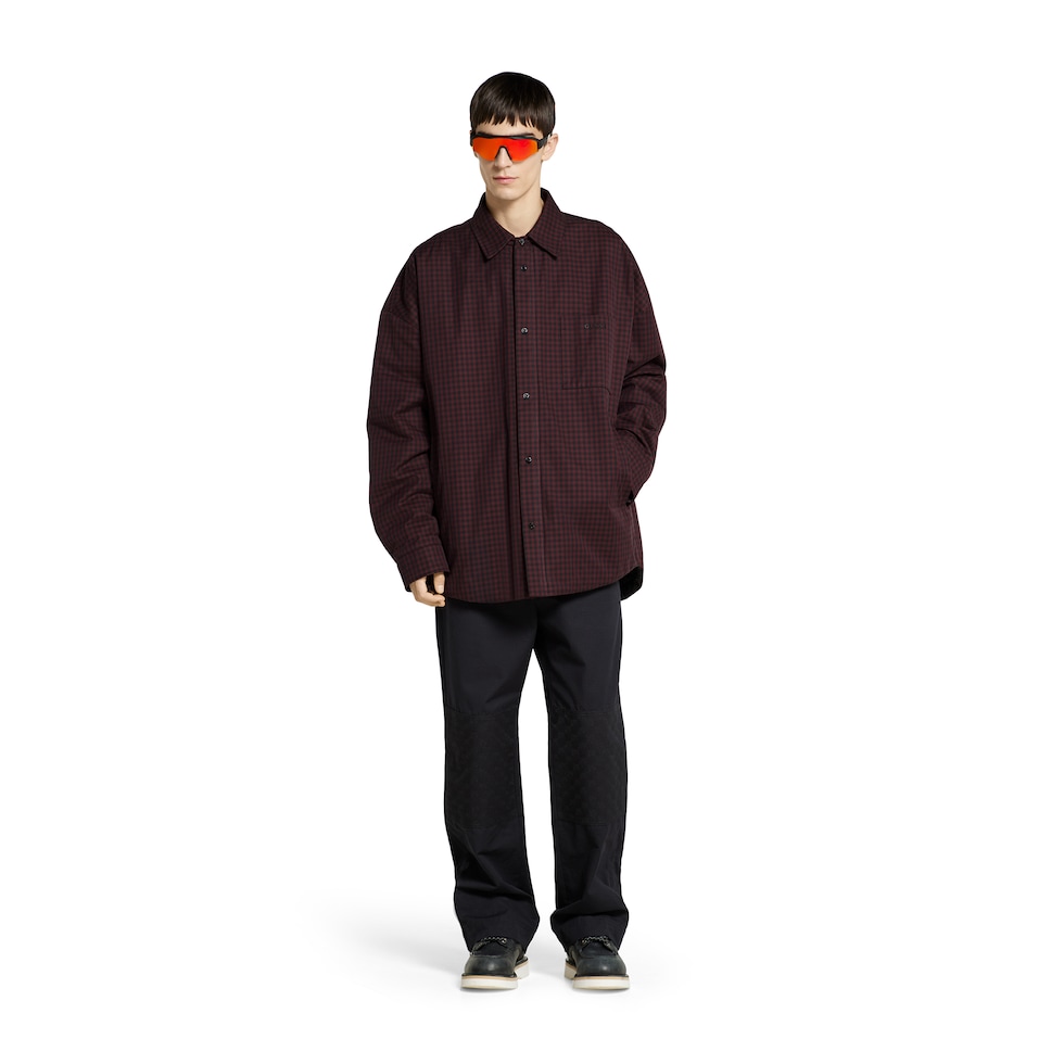 Veste matelassée en coton motif vichy