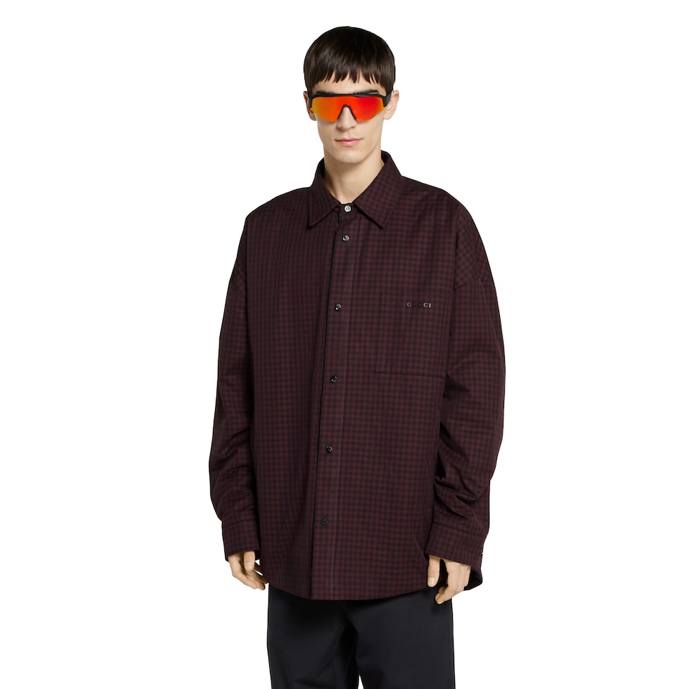 Veste matelassée en coton motif vichy