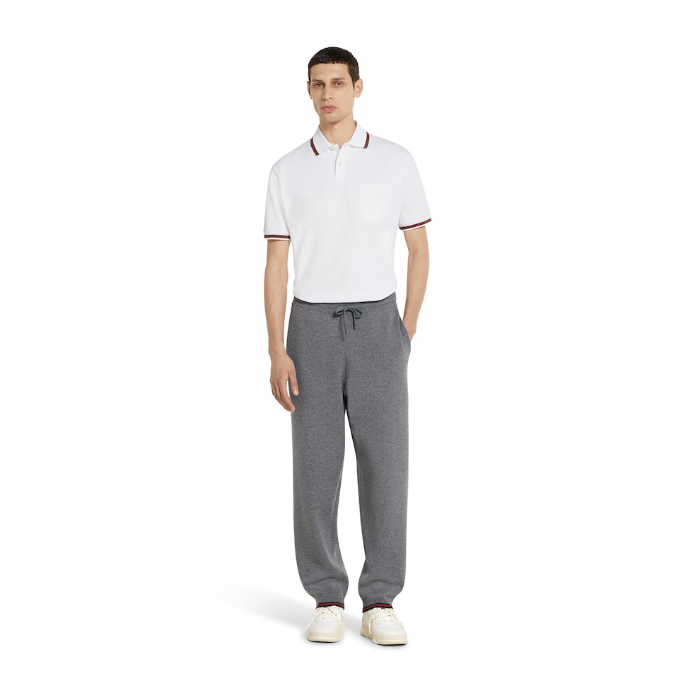 Wool cashmere knit double leisure pant