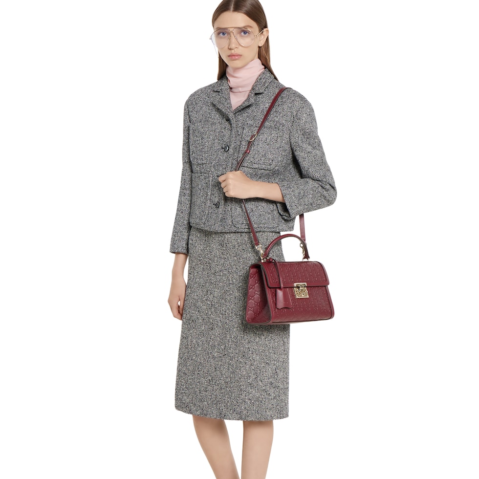 Padlock medium top handle bag