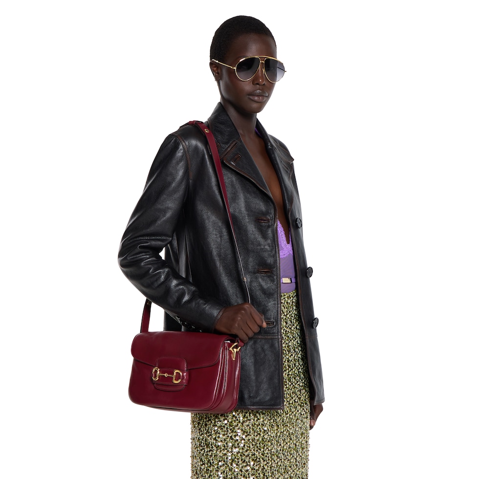 Gucci Horsebit 1955 Aura small shoulder bag