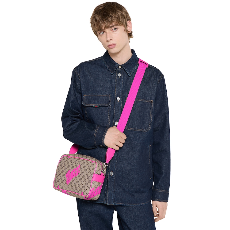 Medium crossbody bag with print