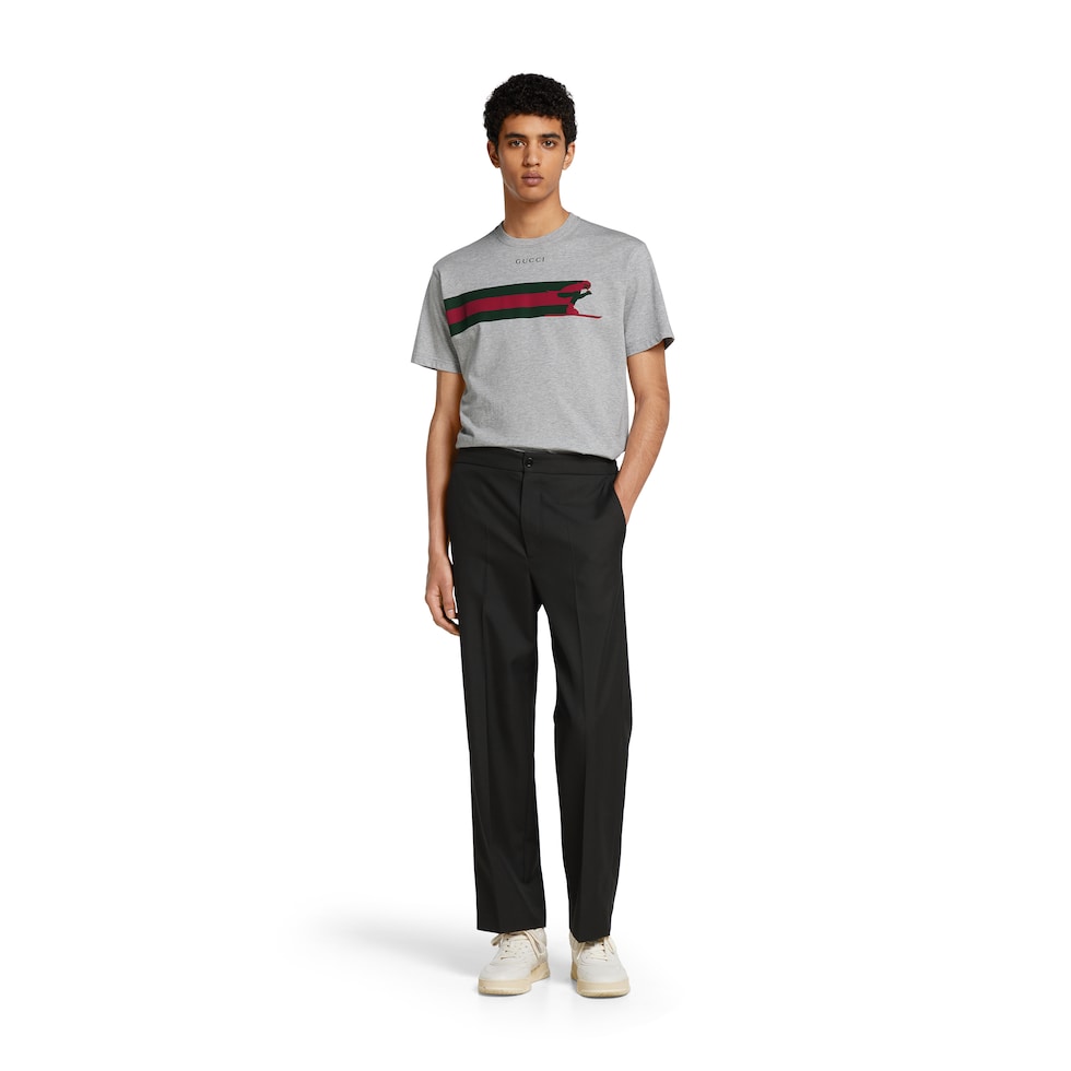 Cotton jersey T-shirt with print