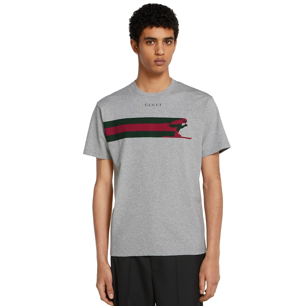 Cotton jersey T-shirt with print