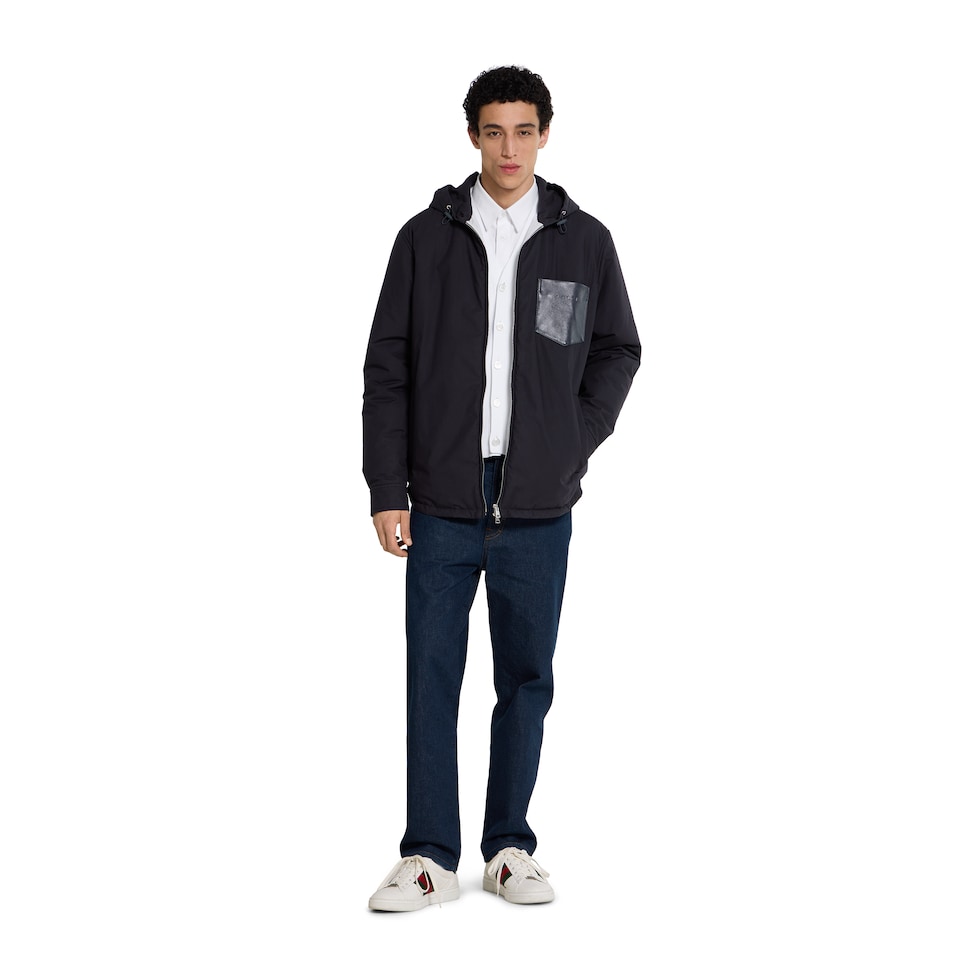 Cotton poplin padded jacket