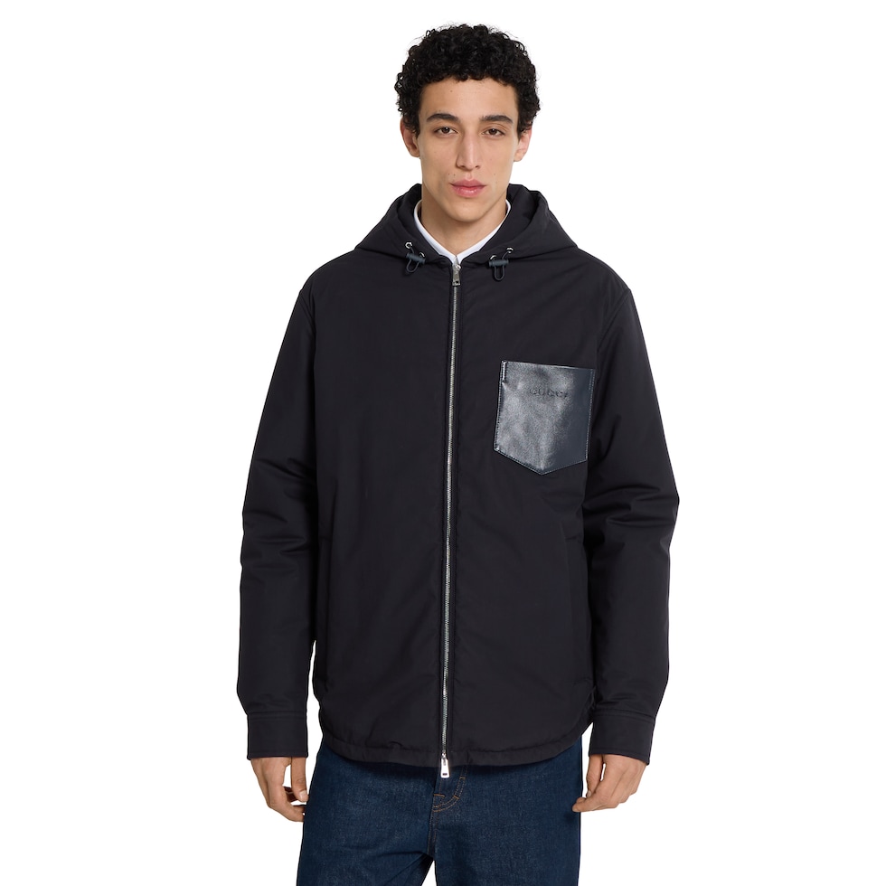 Cotton poplin padded jacket