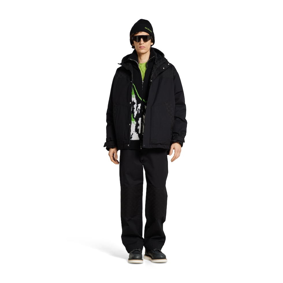 Cotton ripstop pant with canvas insert
