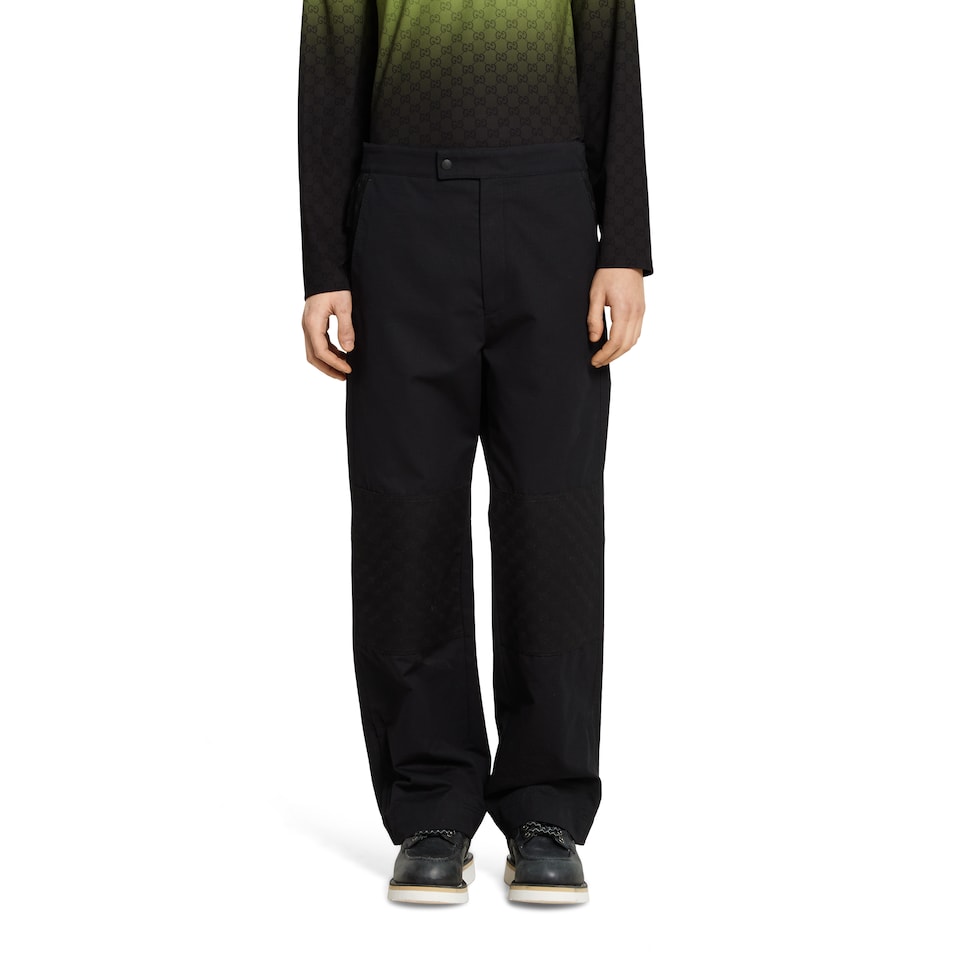 Cotton ripstop pant with canvas insert