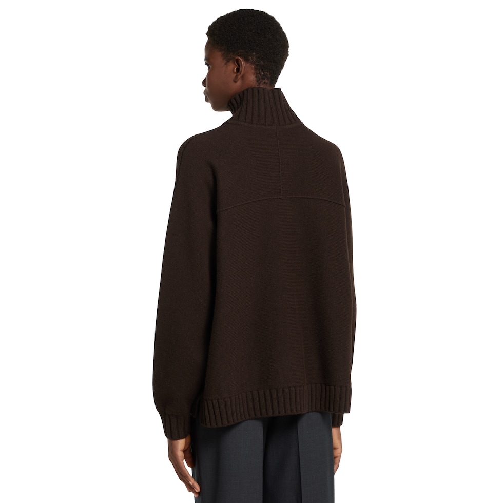 Wool cashmere sweater with Horsebit
