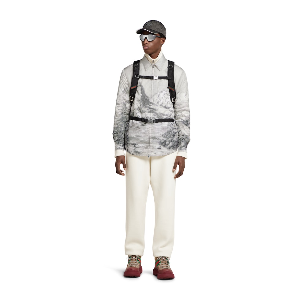 Printed nylon jacket