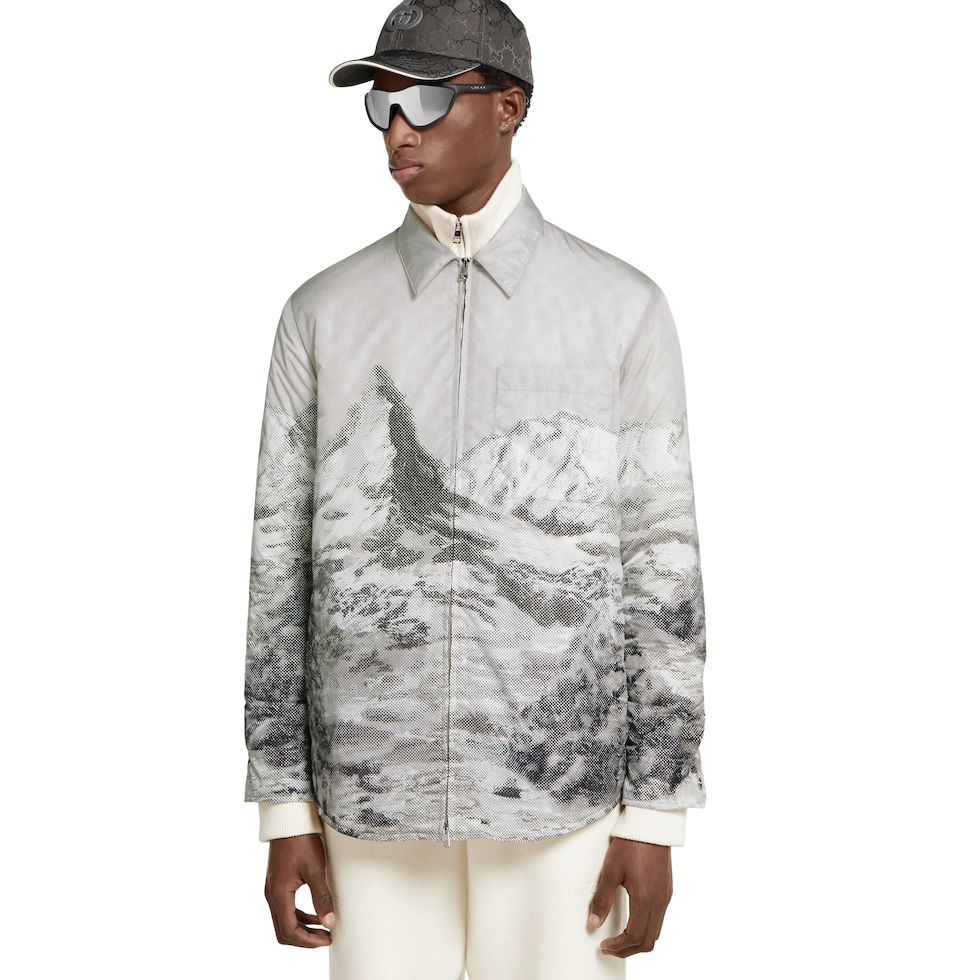 Printed nylon jacket