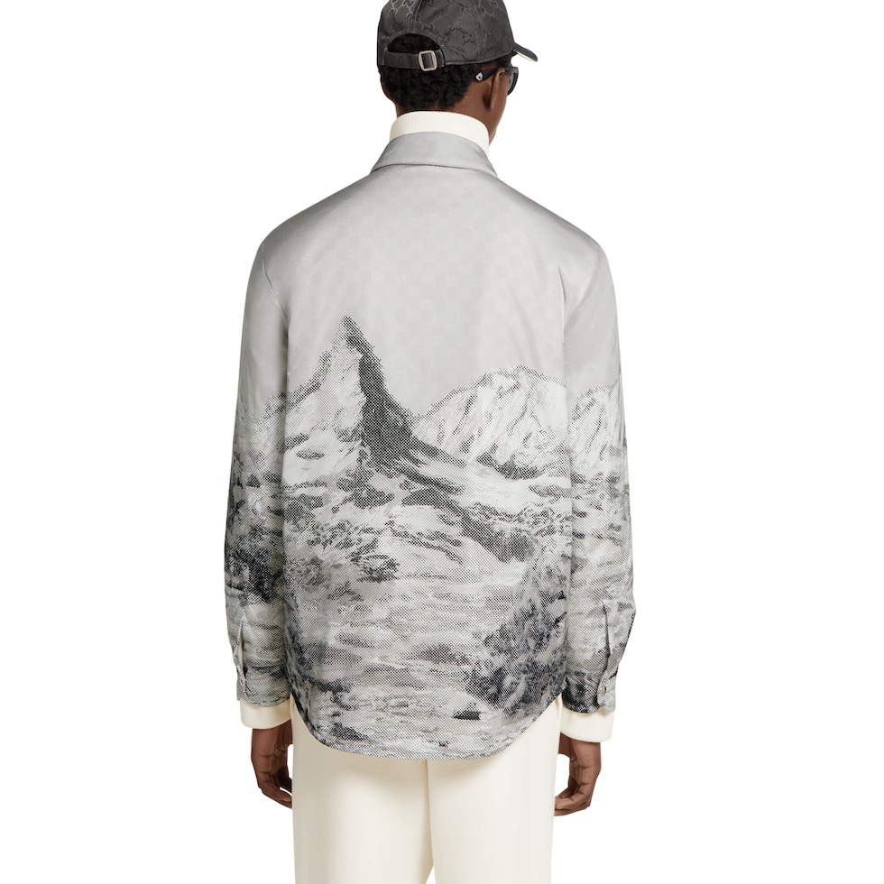 Printed nylon jacket