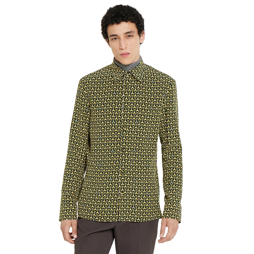 Camisa de crêpe de Chine de seda 