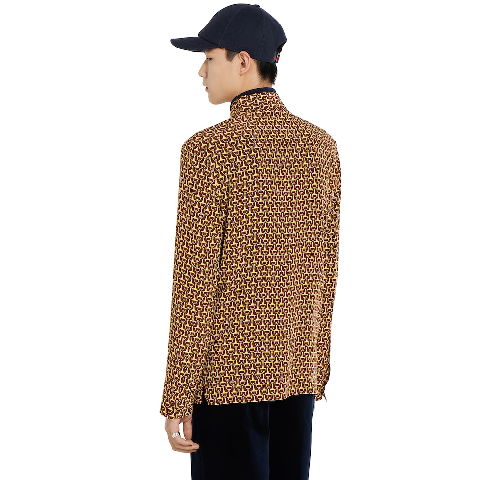Camisa de crêpe de Chine de seda 