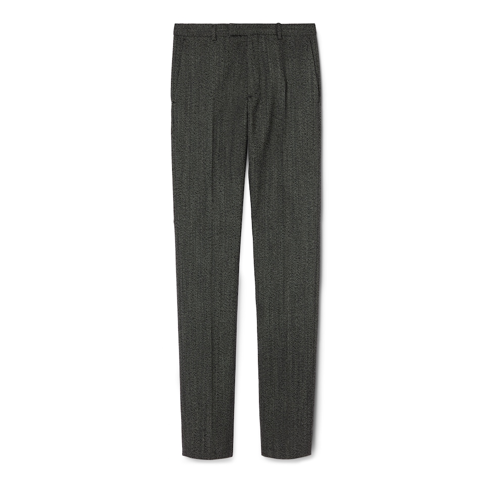 Wool mouliné pant