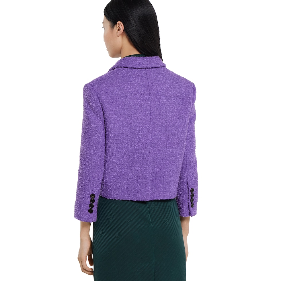 Wool cotton bouclé jacket