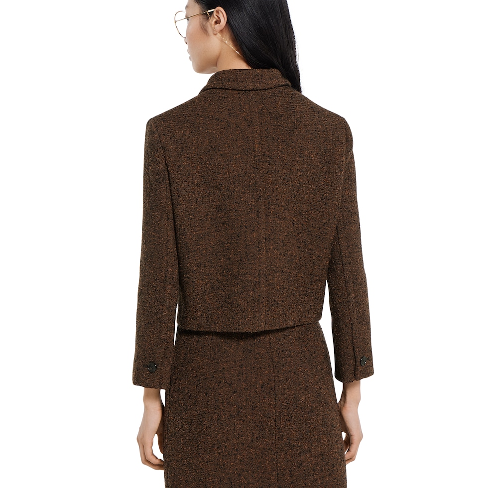 Seeded wool jacket