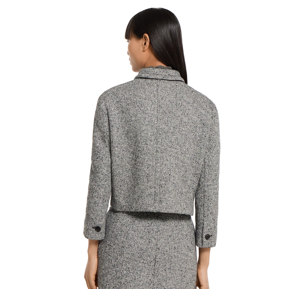 Double cotton-wool mouliné jacket