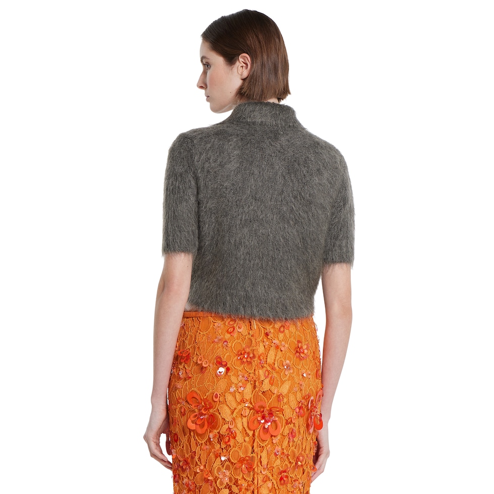 Brushed extra fine mohair top