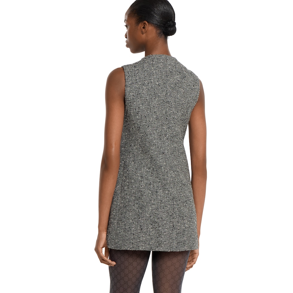 Seeded wool dress