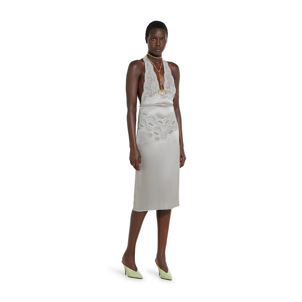 Silk satin dress