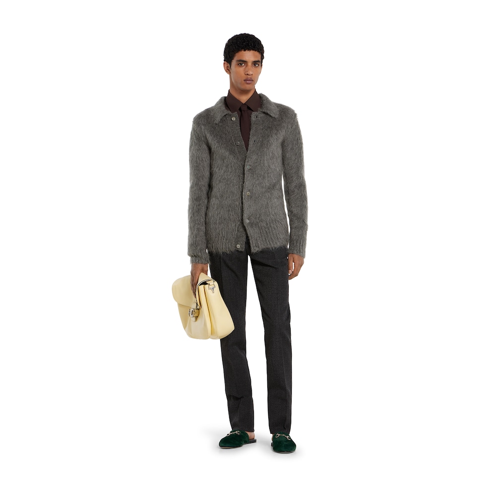 Polyester twill shirt with Horsebit