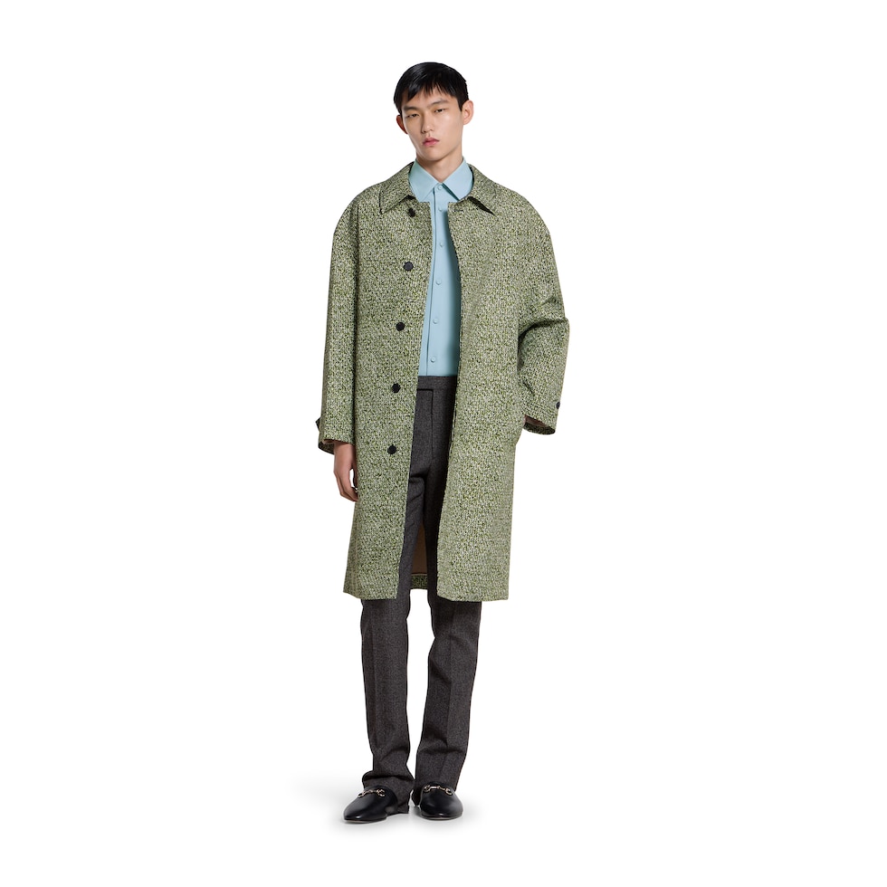 Polyester twill shirt with Horsebit