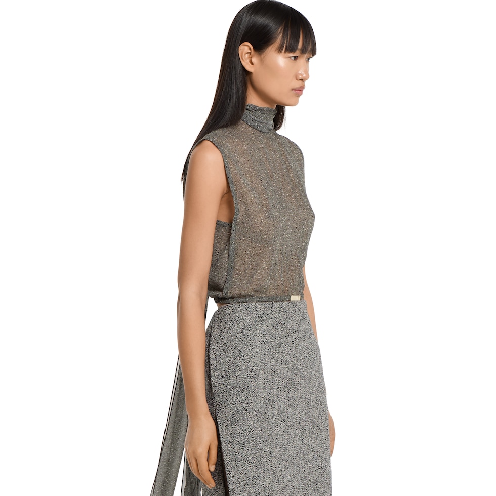 Sheer silk georgette top 