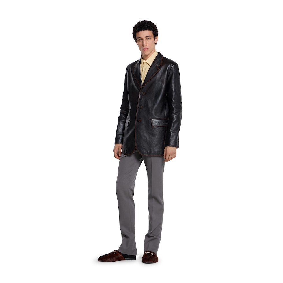 GG silk jacquard shirt