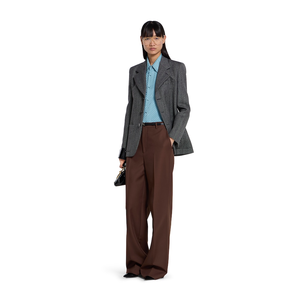 Interlocking GG silk jacquard shirt