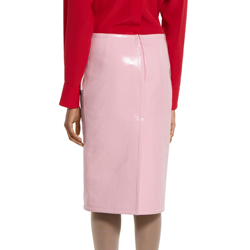 Naplak leather skirt