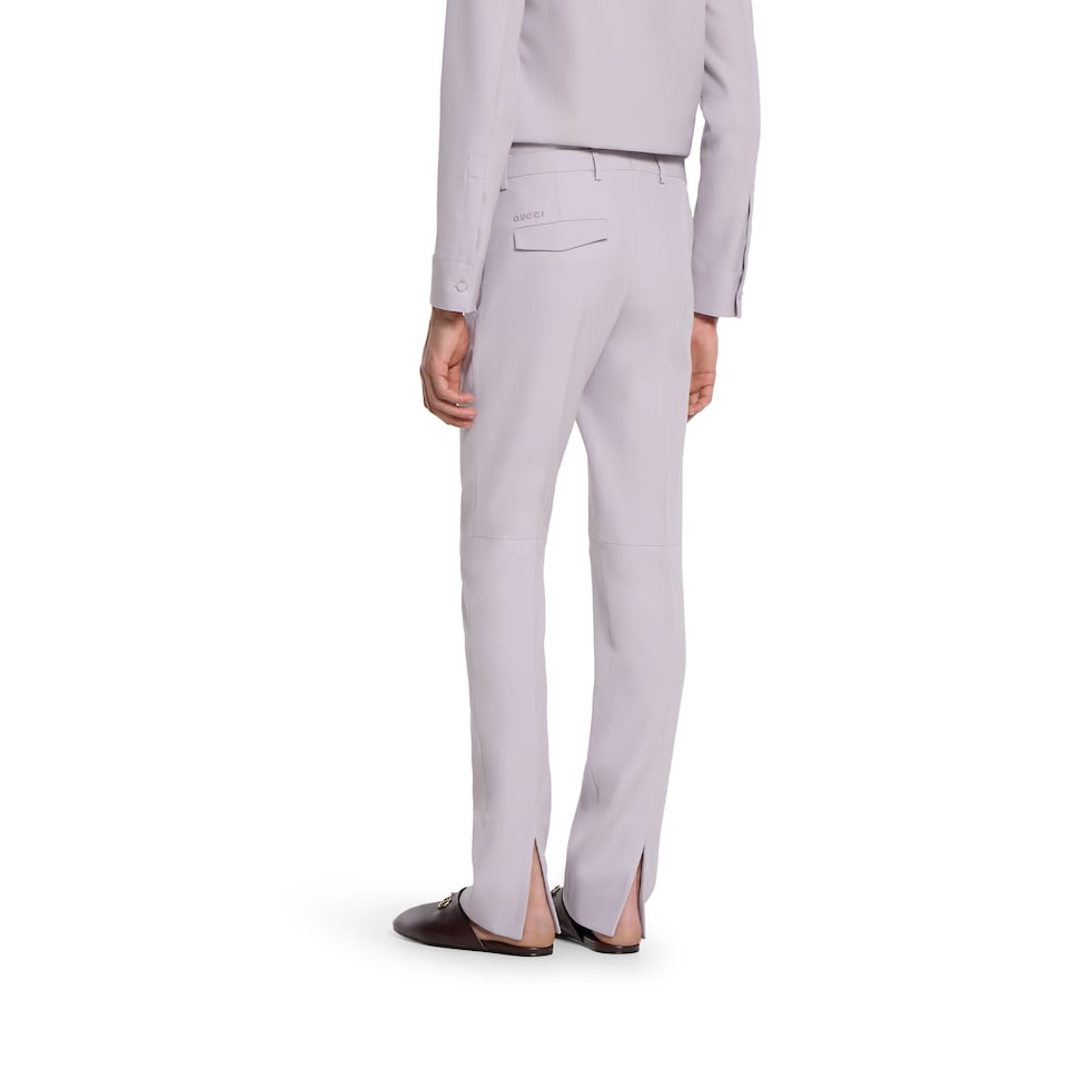 Dry wool gabardine pant