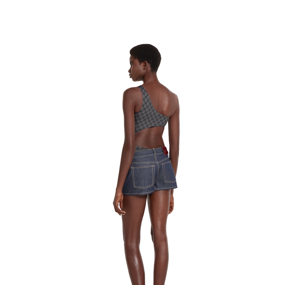 Printed GG stretch jersey swimsuit