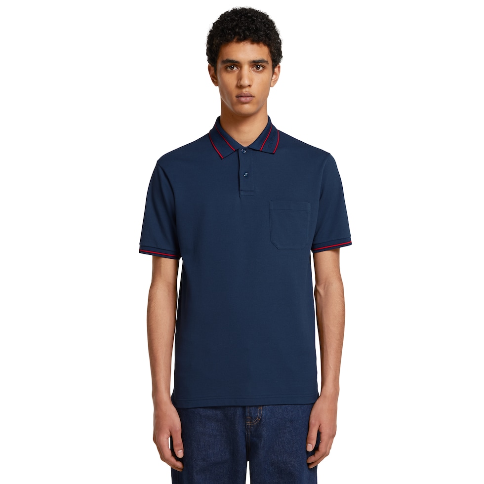 Cotton piquet polo shirt 