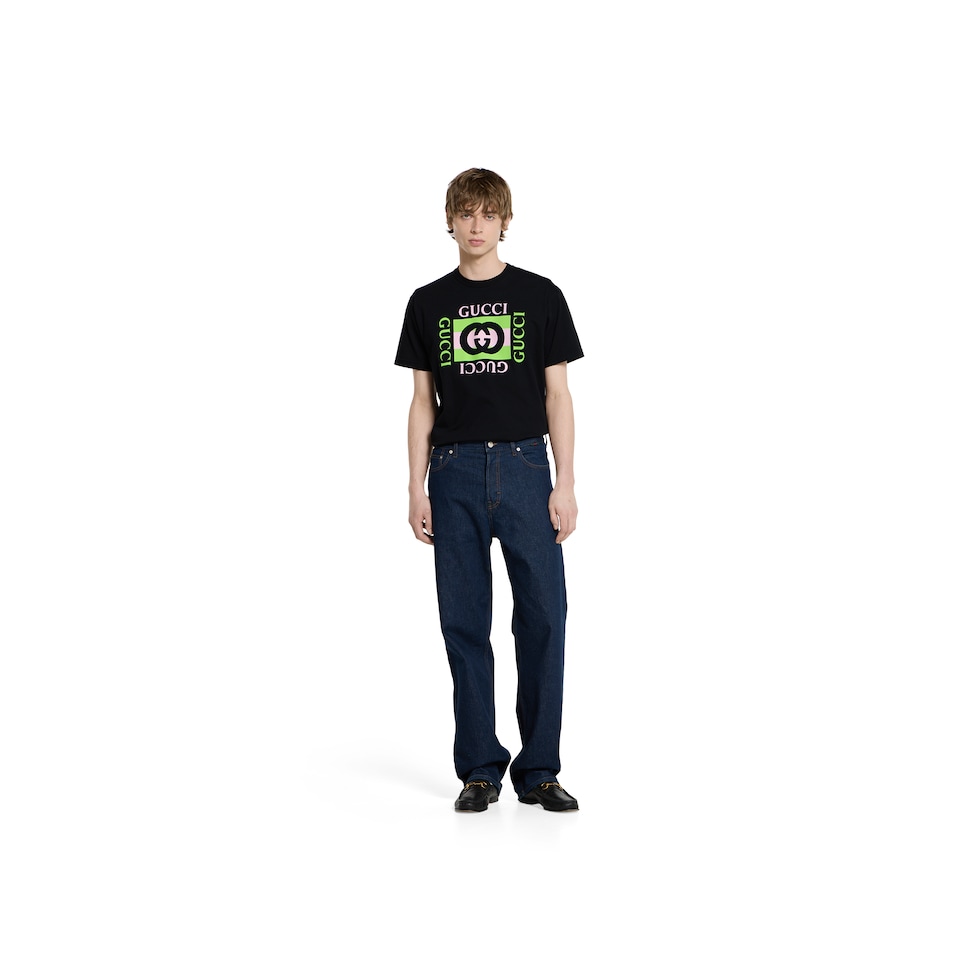 Printed cotton jersey T-shirt