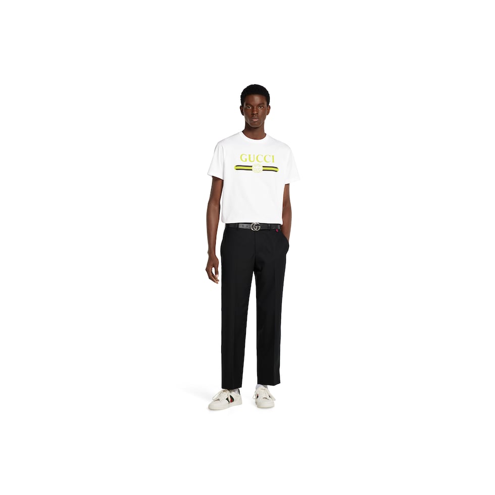 Cotton jersey T-shirt with print