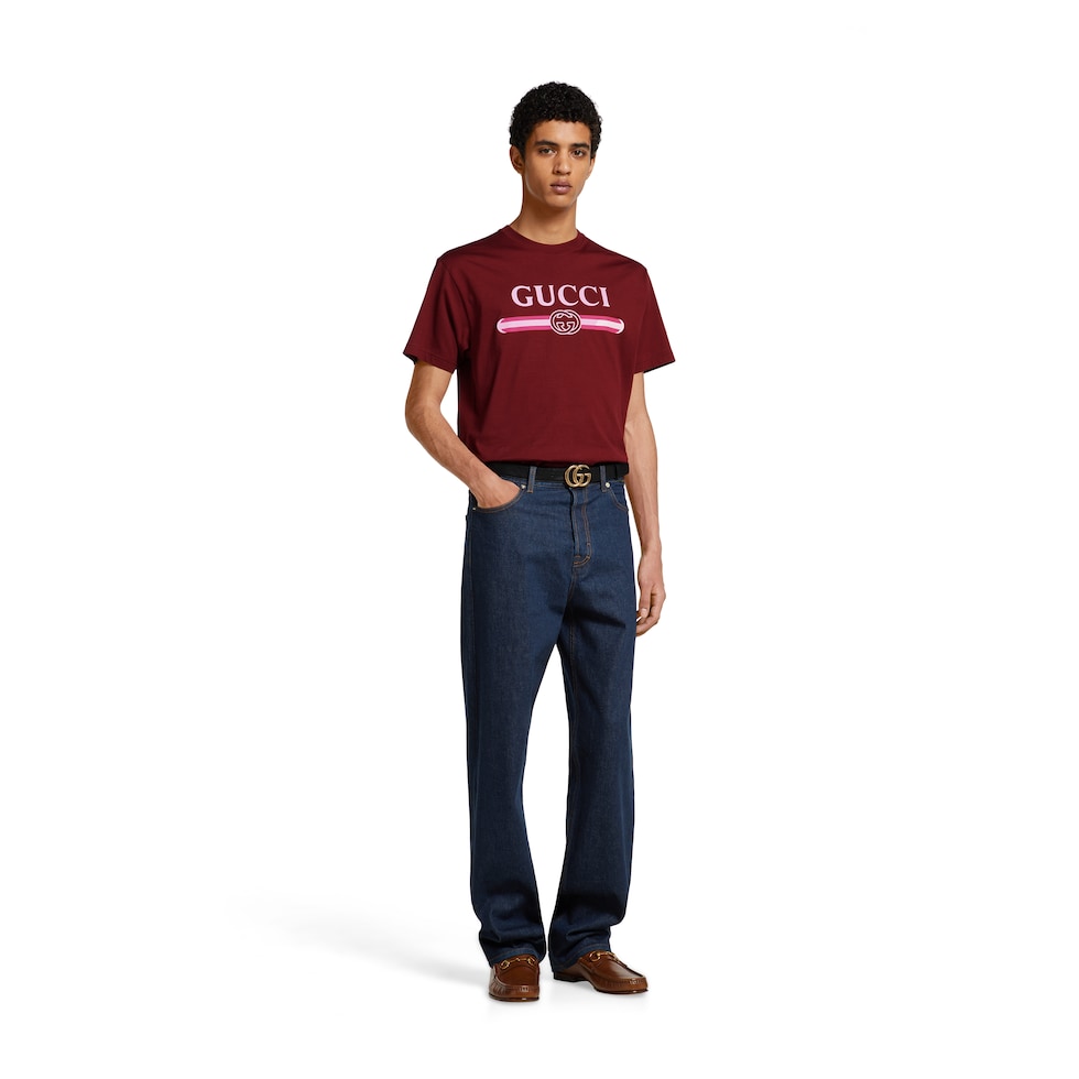 Cotton jersey T-shirt with print