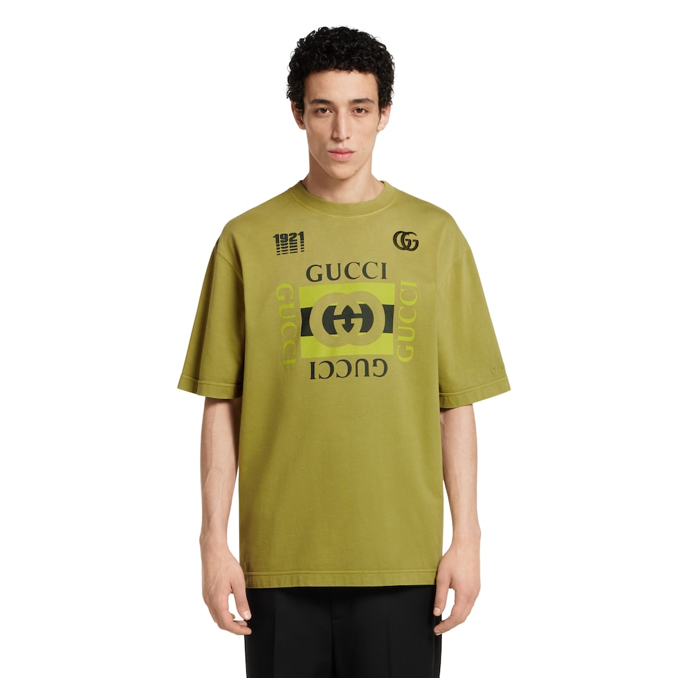 Printed cotton jersey T-shirt