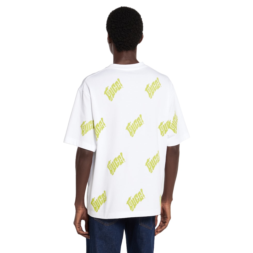 Embroidered cotton jersey T-shirt 
