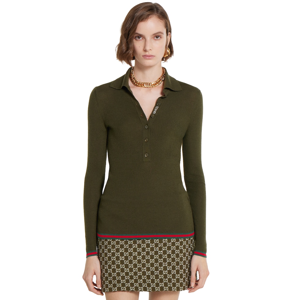Cashmere silk top with embroidery
