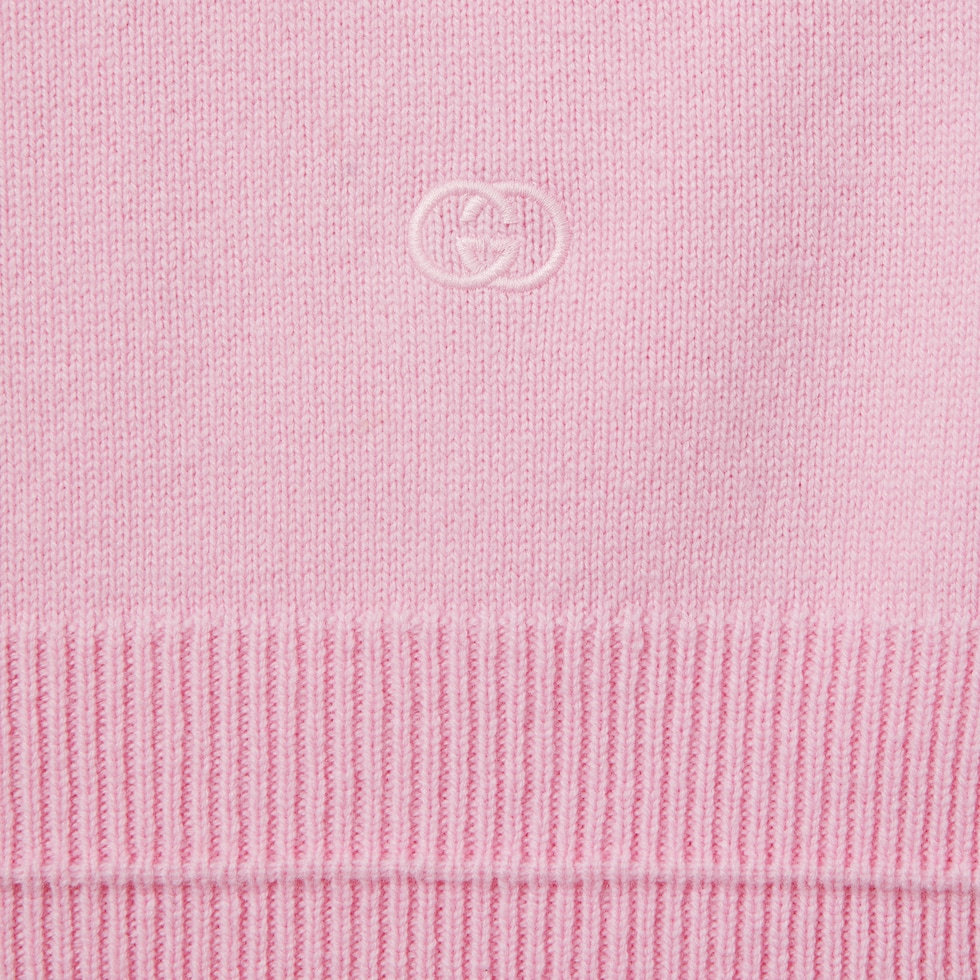 Pull en laine et cachemire avec broderie