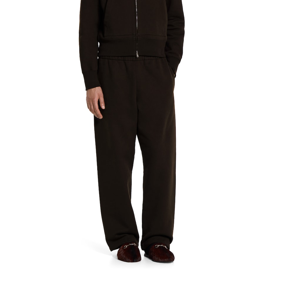 Brushed cotton jersey jogging pant