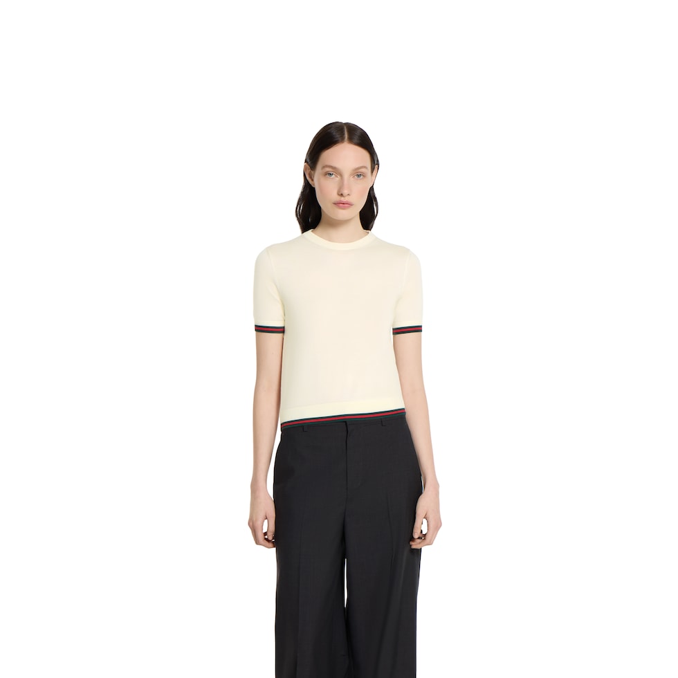 Extra fine cashmere silk top