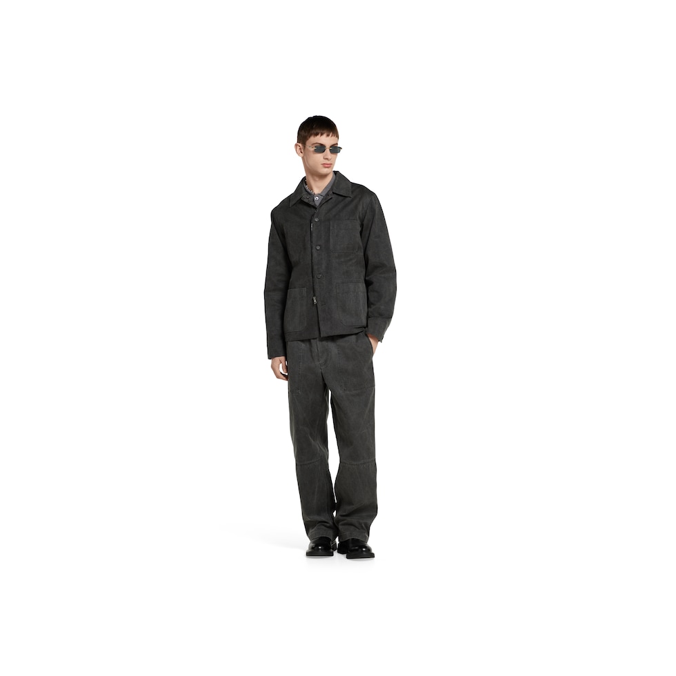 Delavé cotton canvas pant with logo 