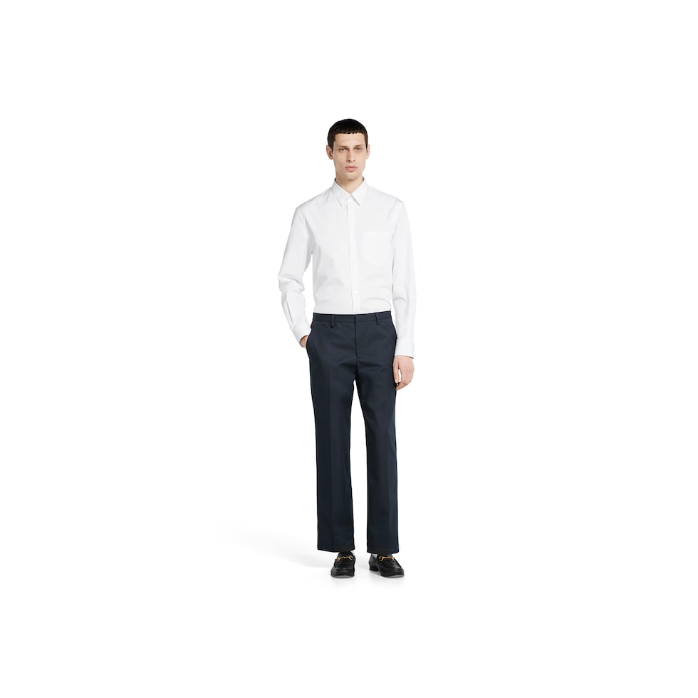 Cotton twill pant with Web detail