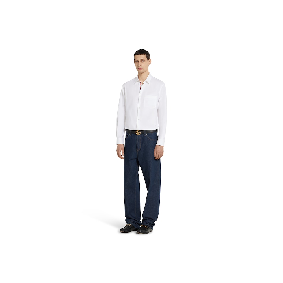 Oxford cotton shirt with Web