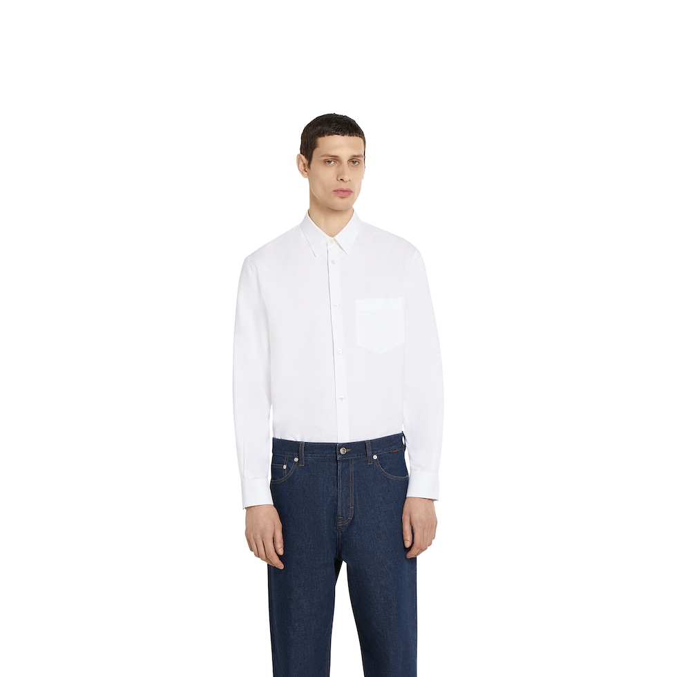 Oxford cotton shirt with Web
