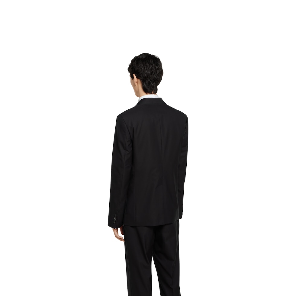 Single breasted cotton canvas jacket