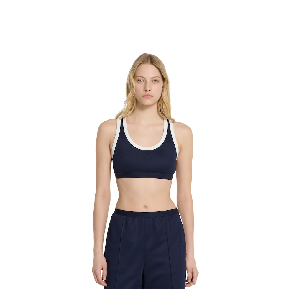 Technical jersey top with logo