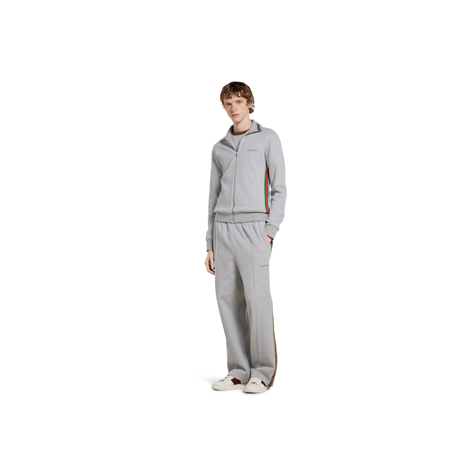 Cotton piquet double sportswear pant